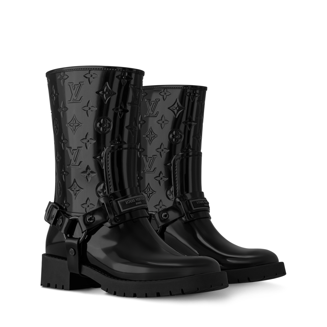 LOUIS VUITTON ドロップス ブーツ ブラック　長靴 Drops Flat Half Rain Boot - Women - Shoes | LOUIS VUITTON ®